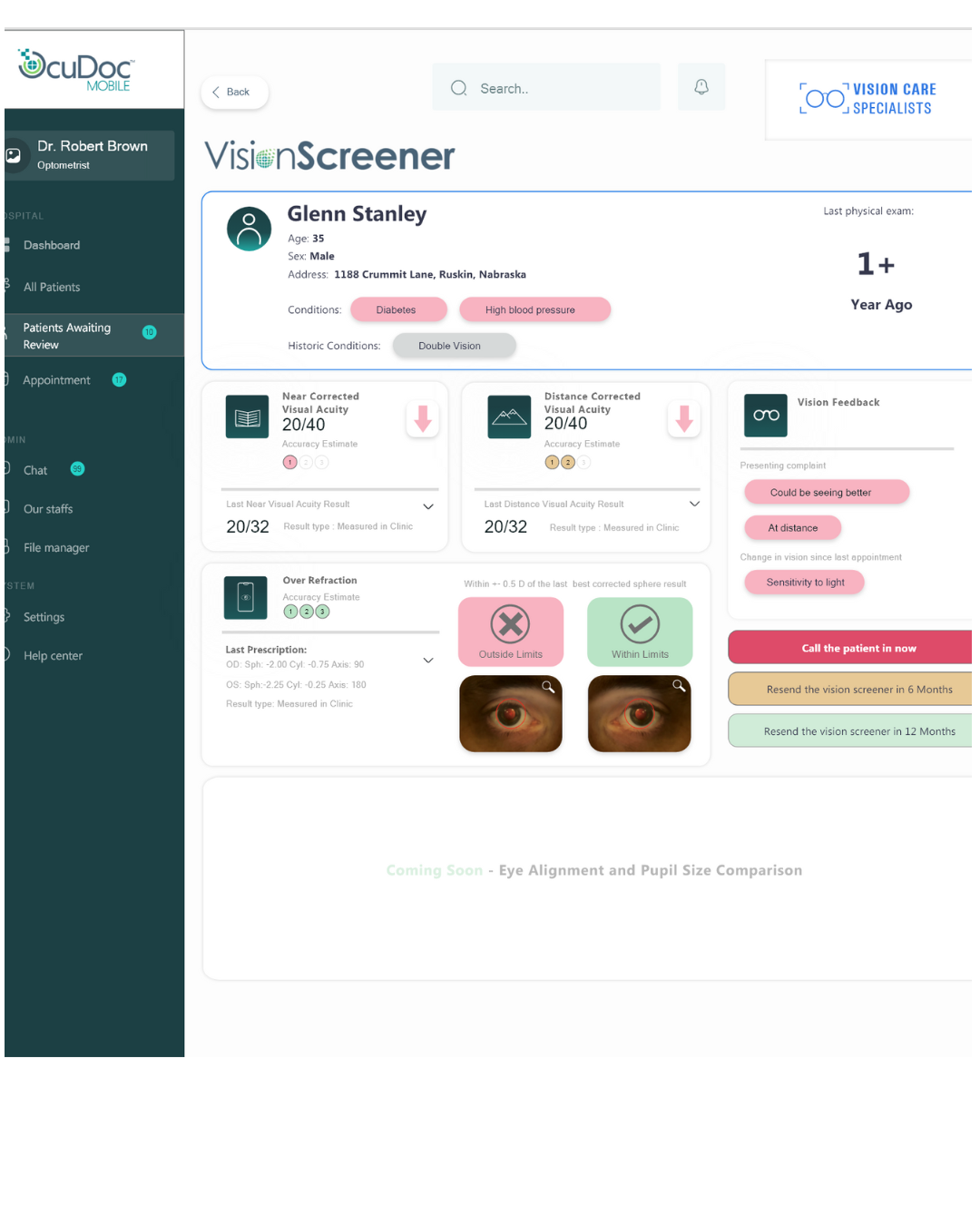 Ocudoc Mobile Platform